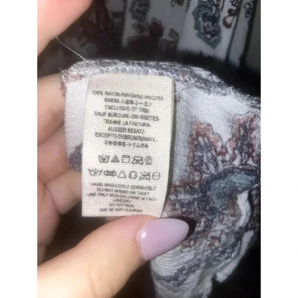 Free People Womens Flowy Floral Tank Top/Tunic Size Medium - Picture 6 of 6